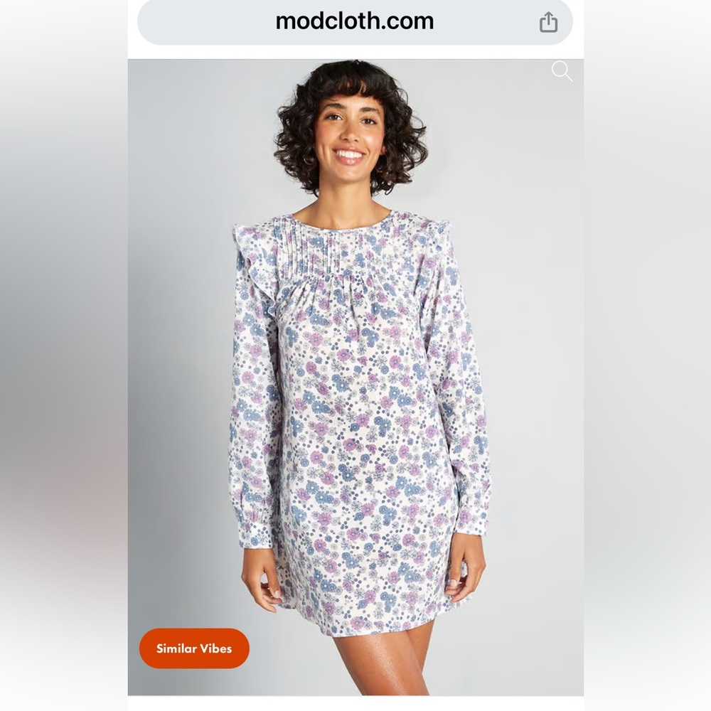 Like New! ModCloth Prairie Inspired Mini-Dress